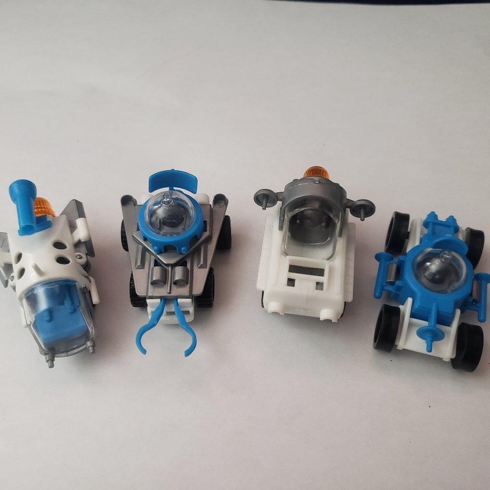 Lot of 4 1980's Vtg W. Germany Bruder Mini Space Plastic Vehicles
